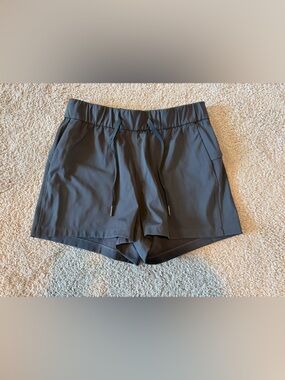 CRZ YOGA Black Performance Drawstring Shorts